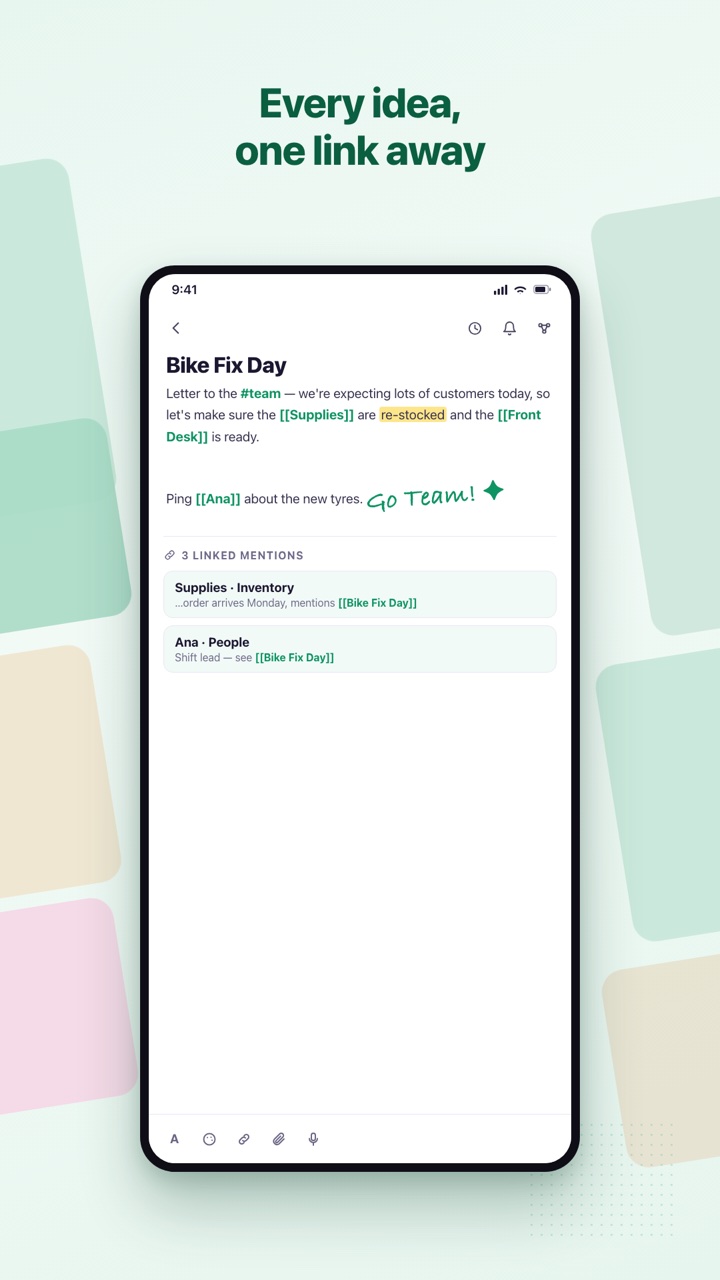 A note with wiki-links and backlinks
